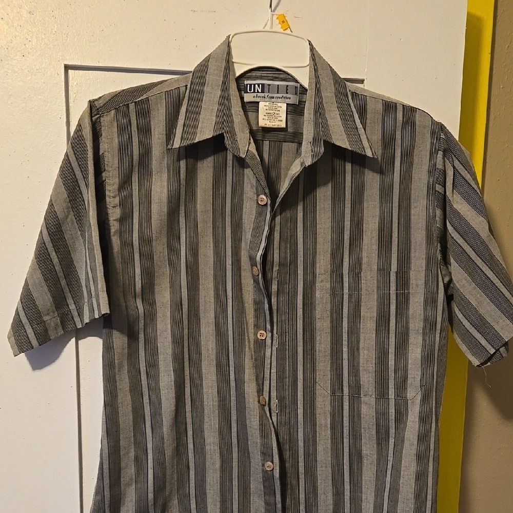 Striped Gray Men's Shirt